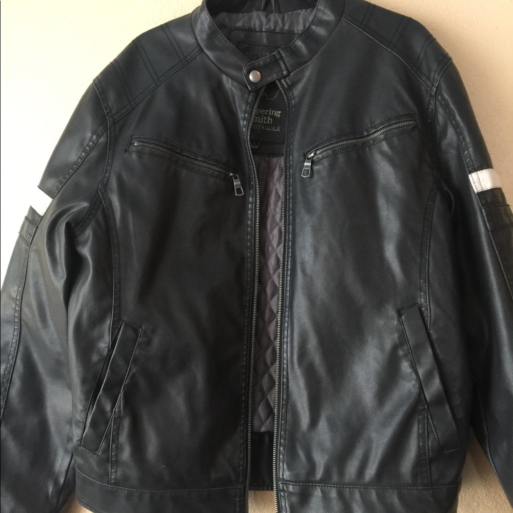 Men’s! Vegan leather riding jacket